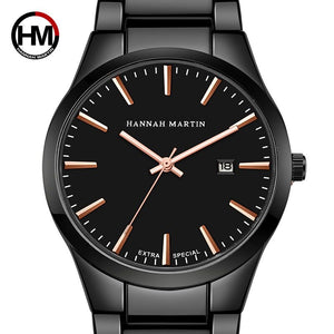 Men's Waterproof Watch Steel Strap New Fashion Men's Simplicity Fashion Watch Quartz Watch Men's Watch HM-1756