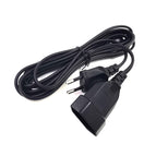 5m European Russia Male to Female Power Extension Cord, EU 2 Prong VDE Certificated Copper Cable For PC Computer PDU UPS