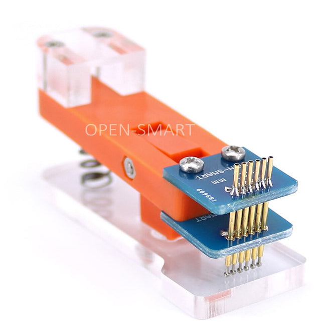 6 Pin 1.27mm Test Tool Programmer Burning Module 1x6P PCB Test Fixture Gold-plated Probe Module Test, Upload Code for MCU Board