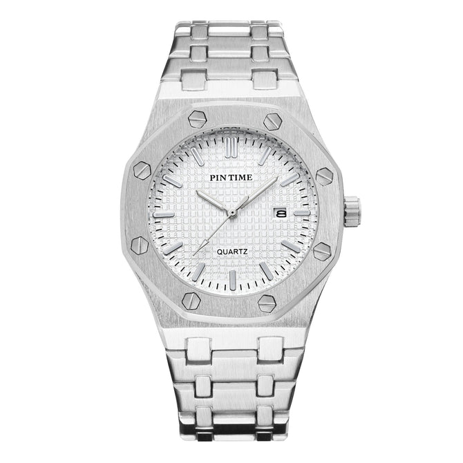 Watch Automatic Quartz Watch Stainless Steel Strap Luminous Waterproof Fashion Sports Men's Watches 1453