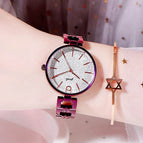GEDI 81034 Fashion Casual Watch Hot Sale Women Elegant Luxury Stainless Steel Alloy Strap Waterproof Ladies Diamond Rhinestone Analog Quartz Wristwatch