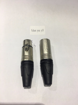 60PCS/lot original FOR NEUTRIK connector 30PCS NC3MXX & 30PCS NC3FXX Male et femelle Un ensemble 3 Broches XLR Connecteur avec!