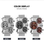 Oulm Men's Watch Quartz Watch Hot Sale Watch Mesh Belt Fashion Men's Watch Big Dial HT1167
