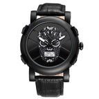SKONE Watch for men Simple fashion unique special design Men's Watch Skull Round Quartz Watch Men 9479
