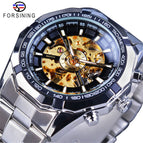 Forsining European and American Men's Fashion luminous Watch Automatic Mechanical men business casual Watch SLZ56