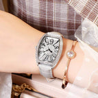 GEDI 12010 Fashion Casual Watch Hot Sale Women Elegant Luxury Diamond Leather Waterproof Ladies Analog Quartz Dress Wristwatch
