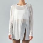 Yoga Blouse Long Knotted Long Sleeves Outer Match Quick-Drying Thin Sports Top Casual Loose Clothes DSL368