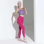 2023 New Spring and Summer Strap Printed Yoga Clothes Two-Piece Set Women's Professional Fitness Suit TZ-221108