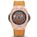 KIMSDUN foreign trade explosion diamond inlaid fashion trend creative men's watch silicone luminous waterproof sports quartz watch K109D