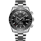Benyar Men's Quartz Watch Multifunctional Waterproof Sports Fashion Trend Men's Watch Silicone Watch 5140
