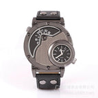 Oulm Fashion Trend Men's Watch Dual Time Zone Personality Sports Quartz Men's Watch 9591