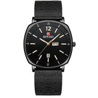 Reward Men's Watch Business Square Men's Watch Waterproof Date Week Double Calendar Quartz Watch