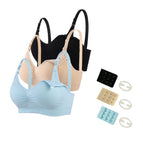 [Larger Stock]3 Pack Nursing Bra for Woman, Seamless Breastfeeding Bras