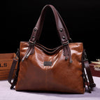 2021 new retro fashion tote casual soft leather shoulder messenger large capacity handbag 250