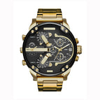 LEEMOON Large Size Fashion Trendy Personality Large Dial Leisure Alloy Steel BandQuartz Leisure DZ Watch Big Watch