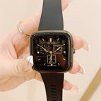 TICTOC new Korean version of large dial ladies square table neutral trend fashion watches femininity ins