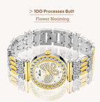 MISSFOX high-end fashion temperament diamond-studded butterfly ladies quartz watch tide 2030