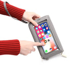 Touch screen mobile phone bag female diagonal RFID anti-theft brush multi-function shoulder transparent mini small bag wallet mobile phone bag SJ623