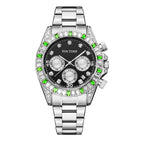 PINTIME new style men's casual watch fashion steel watch men's and women's waterproof quartz men's watch