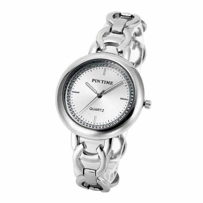 PINTIME Simple Temperament Chain Bracelet Watch Niche Women's Diamond Quartz Watch 1232