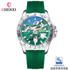 Chenxi New Silicone Tape Hollow Automatic Mechanical Watch Men's Waterproof Luminous Mechanical Watch 8805a
