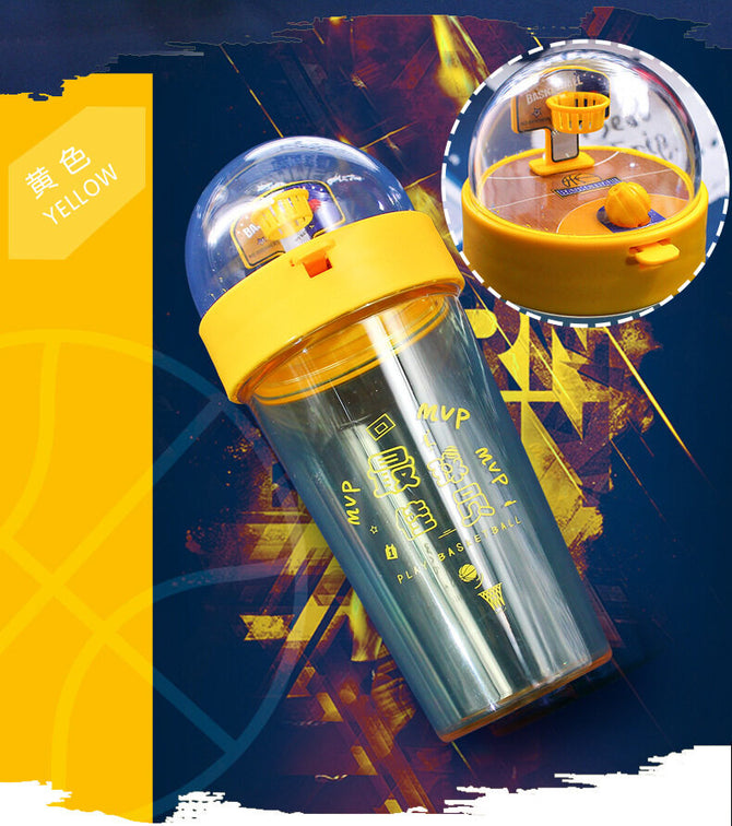 500ml MVP Basketball Water Bottle Students' Basketball Fun Shooting Bottle Cup For Kids Students