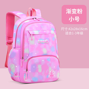 New Korean schoolbag girls sweet and lovely 6-12 years old children's schoolbag light gradient shoulder bag 2277