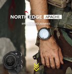 NORTH EDGE APACHE 3  multi-function Outdoor sports waterproof mountain climbing watch