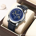 KIMSDUN Rotating Gypsophila Watch Men's Quartz Watch Luminous Waterproof Fashion Business Watch K-1216B