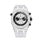 KIMSDUN men's fashion two-eye silicone waterproof automatic mechanical watch sports watch K-1223A