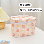 Cartoon cosmetic bag portable large-capacity storage bag ins travel wash cosmetics storage bag