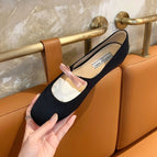 Women shoes Sheii French Bow Pumps Ballet Shoes Women's One-Line Flats office lady party shoes N1-2