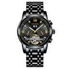 KIMSDUN men's watch diamond tourbillon hollow automatic mechanical watch men's watch waterproof men casual watch K-1895A
