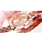 GEDI 5154 Fashion Casual Watch Hot Sale Women Elegant Luxury Stainless Steel Waterproof Ladies Diamond Rhinestone Analog Quartz Wristwatch