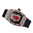 Women's watch Diamond-Encrusted Quartz Watch Barrel-Shaped Red Lip Series Fashion Watch in Stock 1615