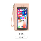 2022 new touch screen mobile phone bag women's small card bag vertical portable wrist coin purse R953