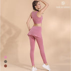 Women's sports set quick drying slim running yoga outdoor clothing B5016 k5016