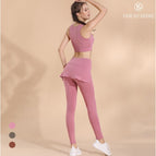 Women's sports set quick drying slim running yoga outdoor clothing B5016 k5016