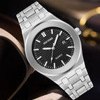 Pintime Men's Watch Sports and Leisure Large Dial Fashion Waterproof Quartz men's casual Watch PT2665 steel