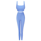 2022 summer new fashion sexy yoga clothes suit sports bra hip lift tummy trousers running fitness sports clothings 9218+6218