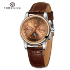 New Forsining Design Women's Fashion Casual Multi-Functional Shanghai Movement Automatic Mechanical men casual Watch SLZe259