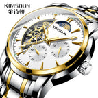 Kimsdun Fashion Star Skeleton Watch Men's Waterproof Automatic Mechanical Watch business Men casual watch K-1978A