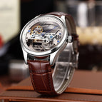 AILang New Tiktok Automatic Hollowed Mechanical Watch Male Korean Fashion Waterproof Man Mechanical Watch woman's gift with box