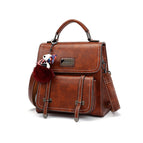2021 new retro single and double shoulder fashion large-capacity portable female bag backpack 249