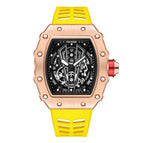Pintime Watch Men's Domineering Barrel Men's Watch Hollow Sports Quartz men casual Watch 8140