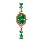 Gedi Niche High-Grade women Watch Luxury Oval Quartz Watch Jewelry Four-Leaf Clover Medieval Bracelet Watch 51120