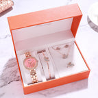 Women watch bracelet watch fashion lady students quartz swan watch set box gift zy037