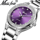 Missfox New Women's Watch Quartz Watch Gold High-end Diamond Ladies Watch 2742