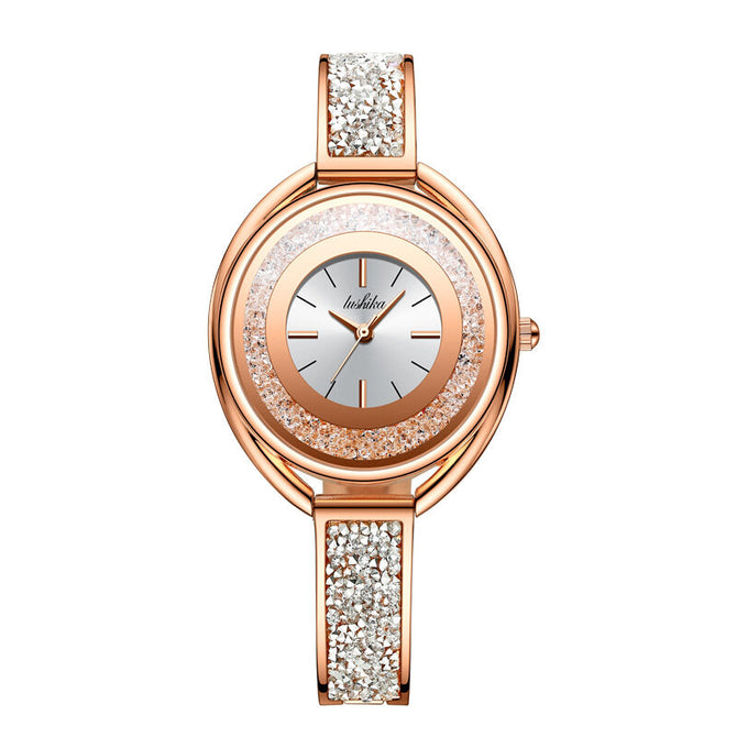 Women watch New quicksand rose gold diamond watch ladies fashion trend quartz watch 055