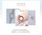GEDI New Women watch square small dial INS Steel strap waterproof quartz lady bracelet 51052 Steel